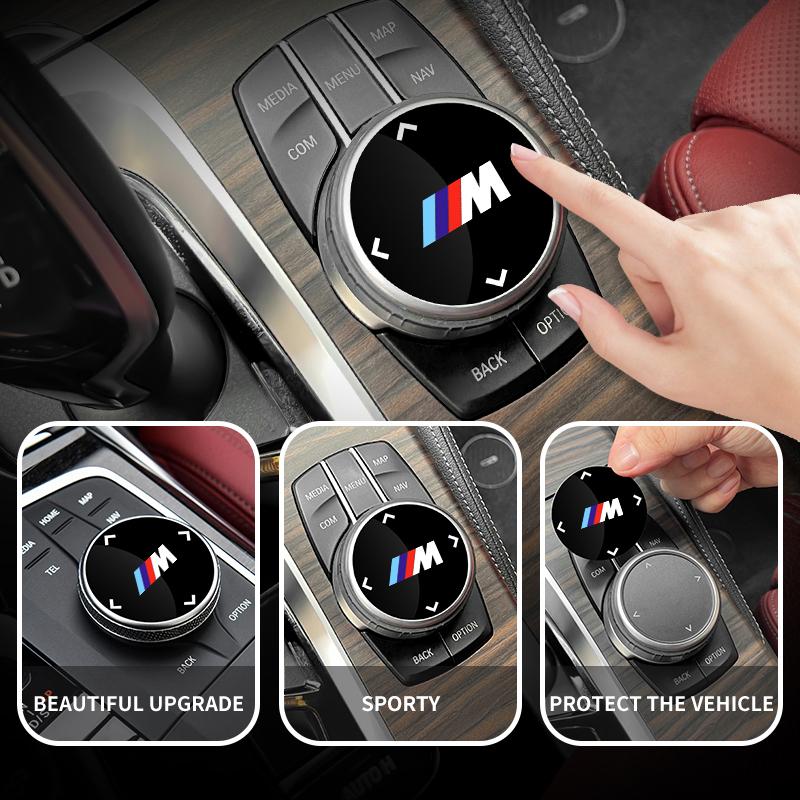 2025 Hete Auto Multimedia Knop Knop Cover Sticker Voor BMW 5 Serie X3 X4 X5 X6 X7 G30 G20 G32 F10 F30 G01 G02 G05 G06 G07 G11 G2