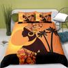 Bohemian Bedding Set for Girls Kids Adult African Black Girl Duvet Cover Set Ancient Ethnic BlanketComforter Cover&Pillowcases
