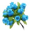 1 bukett kunstig blomst 12 rosehoder DIY Craft Home Party Bryllupsdekor