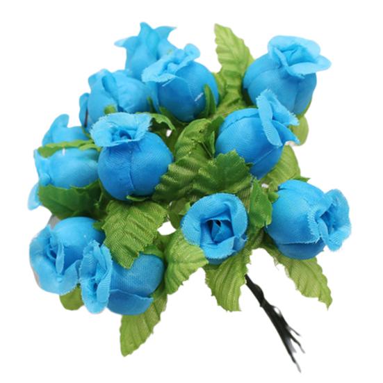 1 bukett kunstig blomst 12 rosehoder DIY Craft Home Party Bryllupsdekor