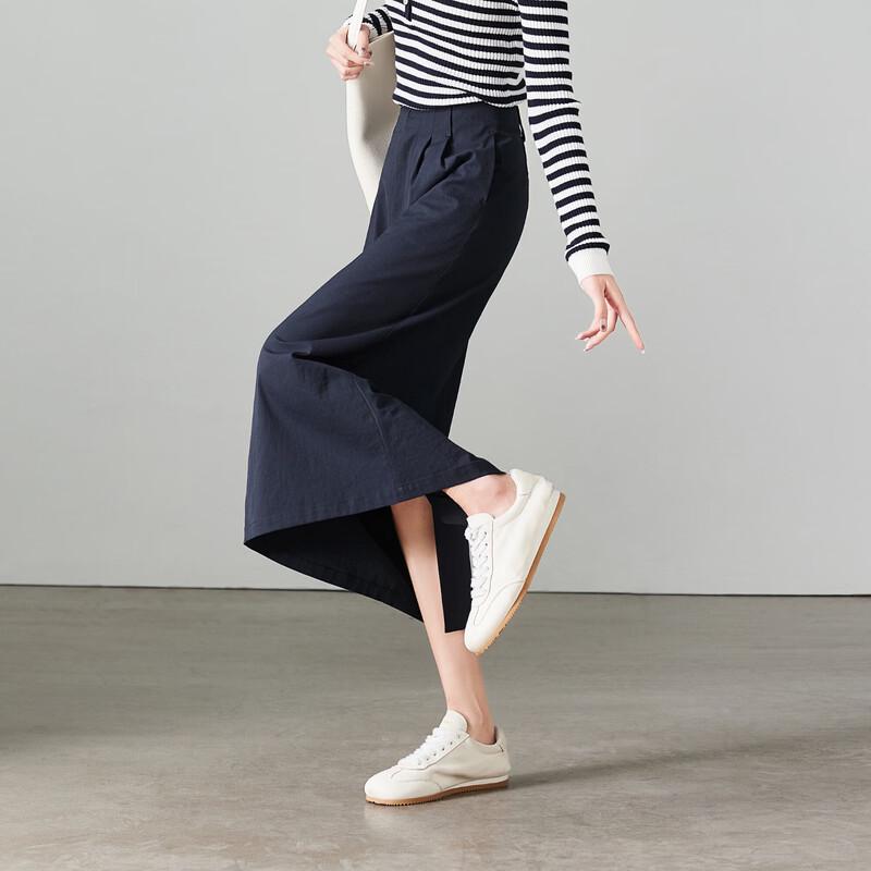 SOFSIL Women s Linen Blend A-Line Midi Skirt XL