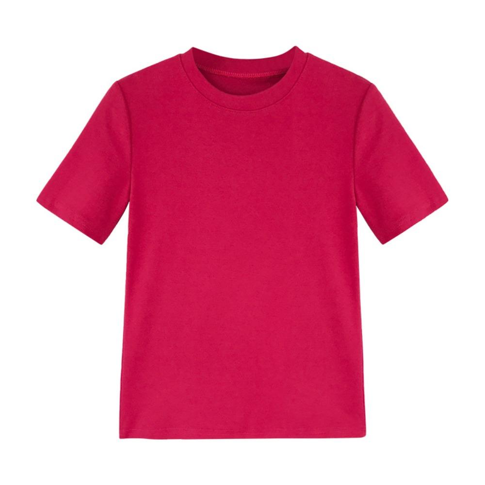 ins women's loose t-shirt women's summer 2026 Korean version of the new slim-fit solid color women's t-shirt