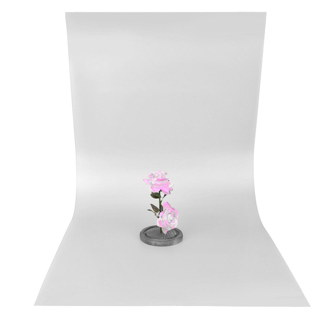 Hintergrundplatte aus mattiertem PVC für Fotografie, Fotohintergrund, Zubehör, 120 x 60 cm, weiß