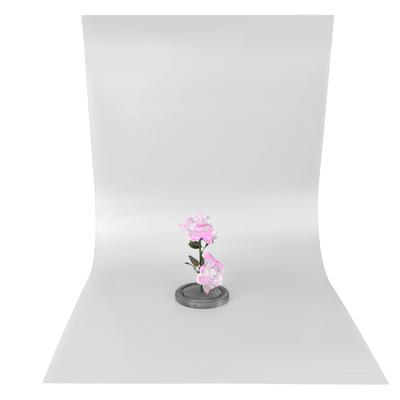 Hintergrundplatte aus mattiertem PVC für Fotografie, Fotohintergrund, Zubehör, 120 x 60 cm, weiß