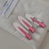 2/3Pcs Cute Cartoon Floral Pink Duckbill Clips Korean Sweet Hair Side Clips Women Girl Bangs Hairpins Headwear Style Accessories