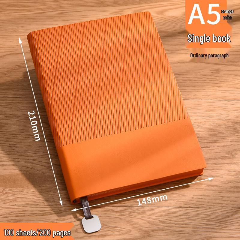 A5 Thickened Custom Leather Notebook: High-Value Business Diary with Optional Logo Printing