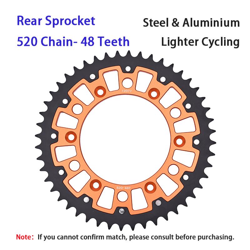 520 14T/15T/16T/17T Front 40T/42T/45T/48T/50T/52T Rear Sprocket For KT/M 620 640 690 790 890 990 DU/KE LC4 R SM SMC Adventure L