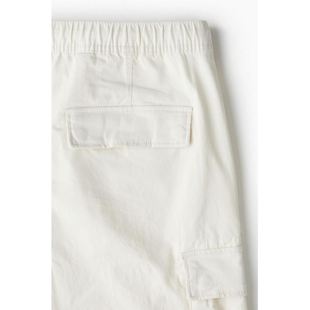 H M Cargo Pants sliM Fit wHite