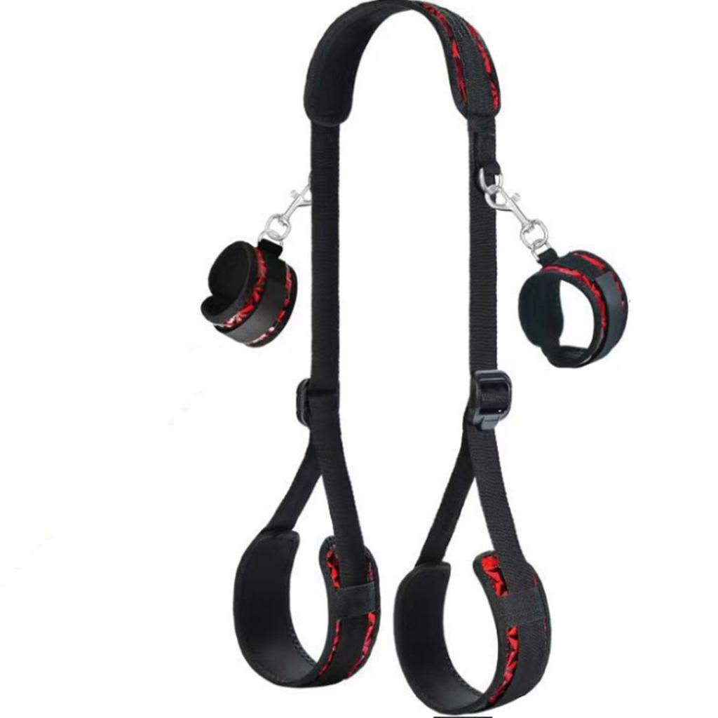 SM Slave Couple Erotic Games Sex Toy BDSM Leg Restraint Open Thigh Bondage Gear Couple Sexual Position Assist Sex Strap System