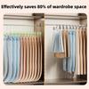 10PCS PVC Dipped Short Neck Trouser Clip Non-slip Adjustable Trouser Hanger  Wardrobe