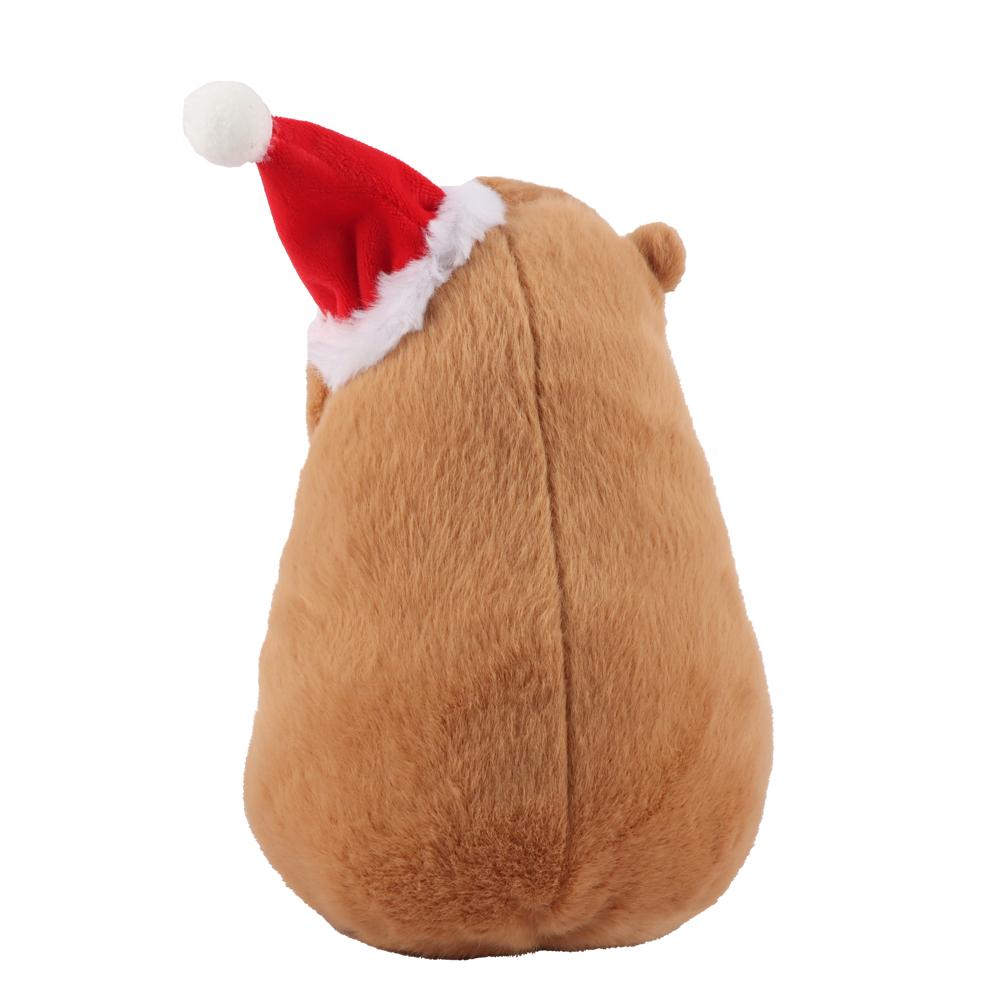 Kapibala Capybara Plush Toy Christmas Capibala Holding Gift Cute Exquisite Animal Stuffed Toy Christmas Tree House Xmas Decor