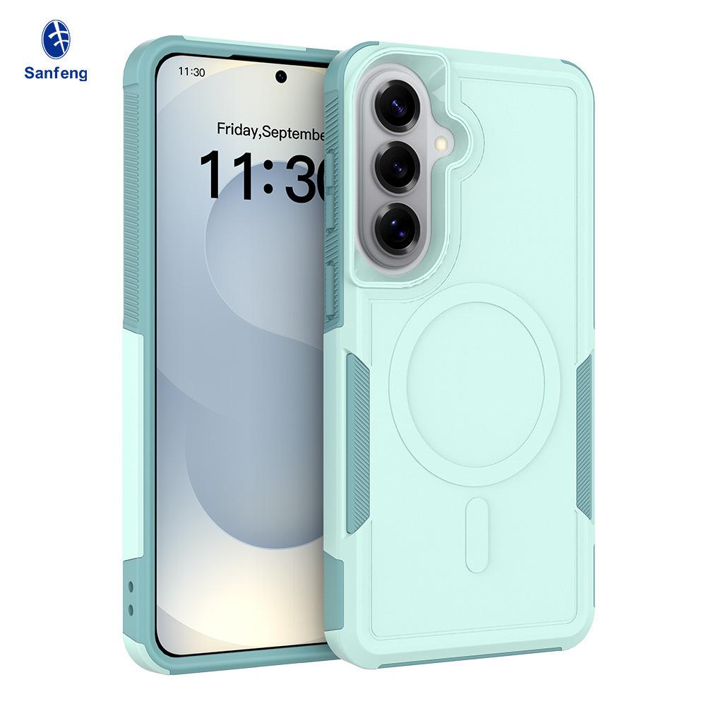 Applicable To Samsung S26ultra Magnetic All-inclusive Mobile Phone Case S25plus Two-in-one Anti-drop S24 Mobile Phone Case