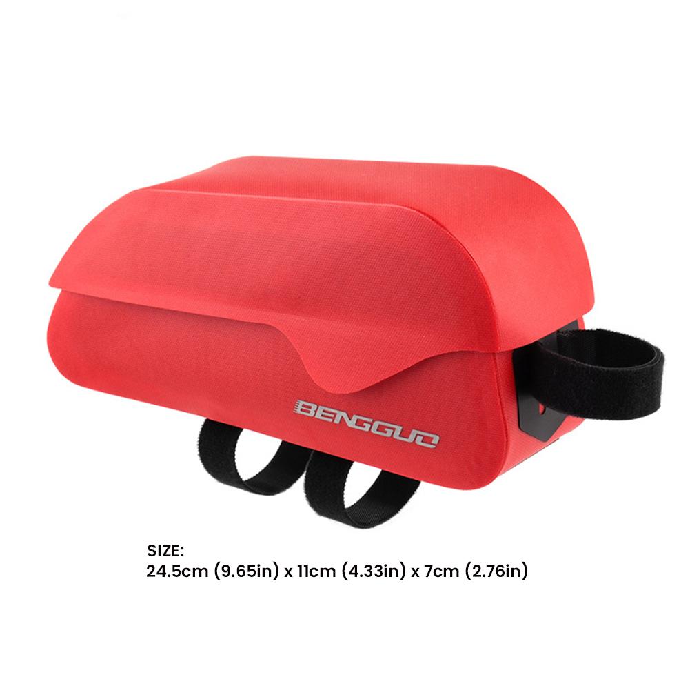

Cycling Bag Magnetic Waterproof Road Bike Bag Front Beam Tube Bag Riding Bicycle Bag Accessories Cycling Pouch For the Bicycle красный