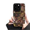 Oil painting Baicao lanyard suitable for Apple 16promax mobile phone case iphone13 silicone sheepskin 15 retro niche