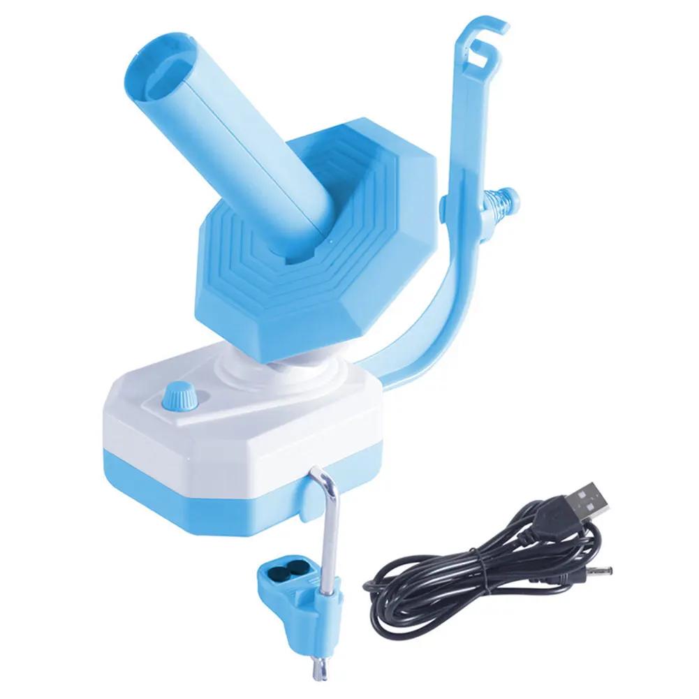 

Electric Yarn Ball Winder Automatic Yarn Cake Winder Wool Winder Yarn Roller for Knitting Lovers синій