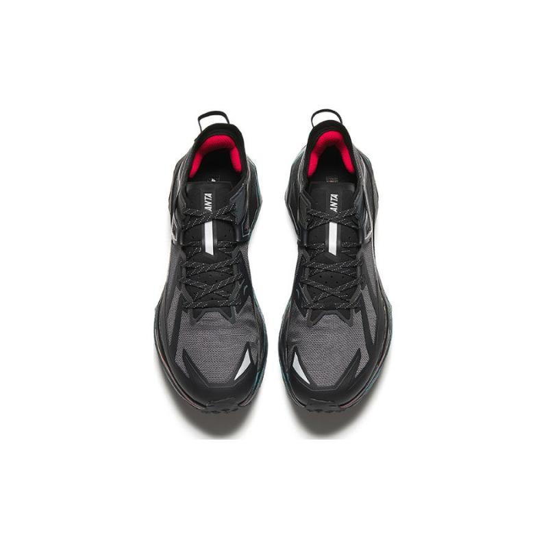 Anta Cushioned Wear Resistant Breathable Rebound Low Top Running Shoes Men's Black Sneakers 112416602A-7