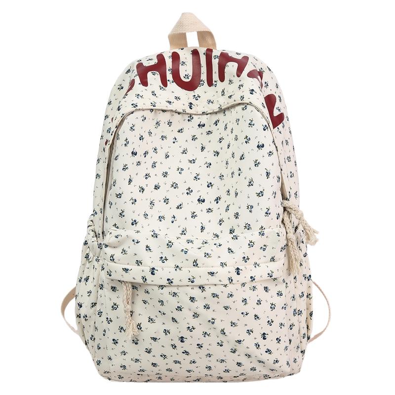 

Рюкзак для ученицы средней школы, рюкзак с цветочным принтом для девочек синий