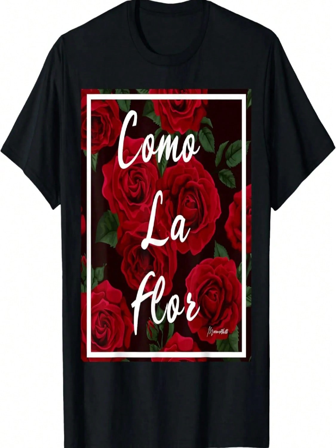 COMO LA FLOR КРАСНЫЕ РОЗЫ ФУТБОЛКА Футболка S разноцветный