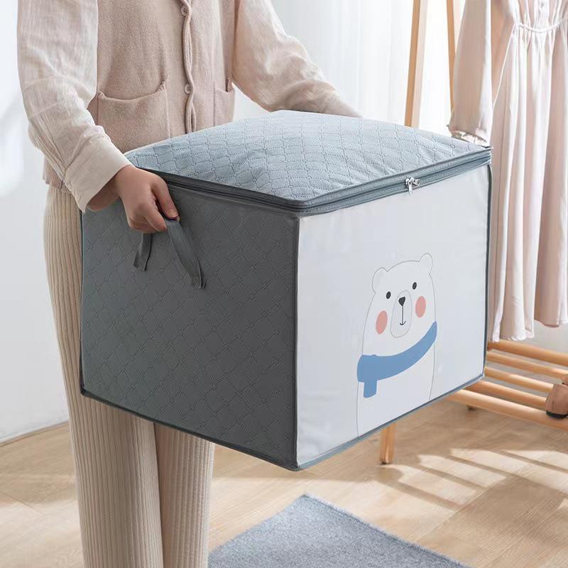 Large Capacity Non-Woven Quilt Storage & Organizer Bag for Clothes