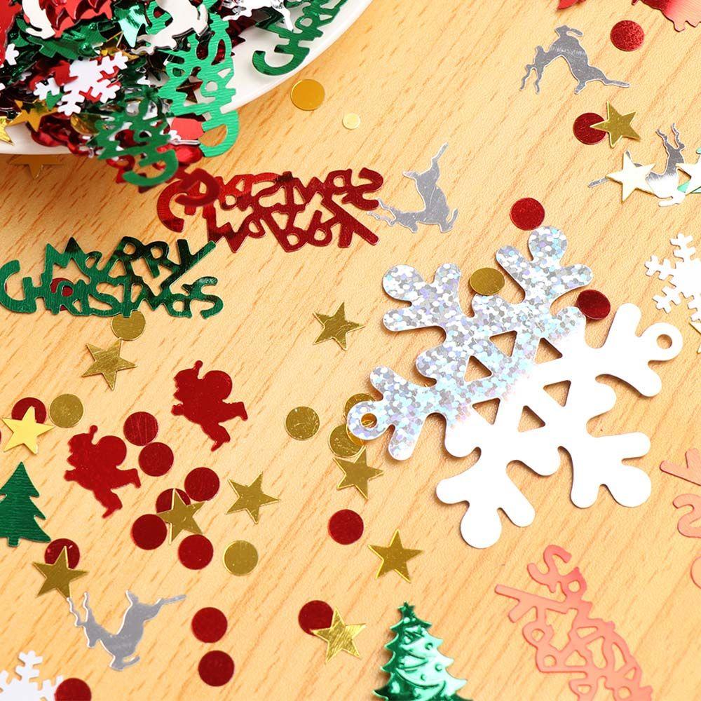 60g Craft Festival Ornament Home Tinfoil Sequins Party Supply Christmas Decoration Confetti