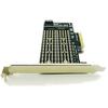 Адаптерная карта M.2 NGFF на настольный PCIe x4 x8 x16 NVMe SATA для двух SSD PCI Express