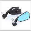 7/8Inch Motorcycle Handlebar End Mirror Inverted Rearview Mirror Universal Replacement 360 Degree Rotating Side Mirror