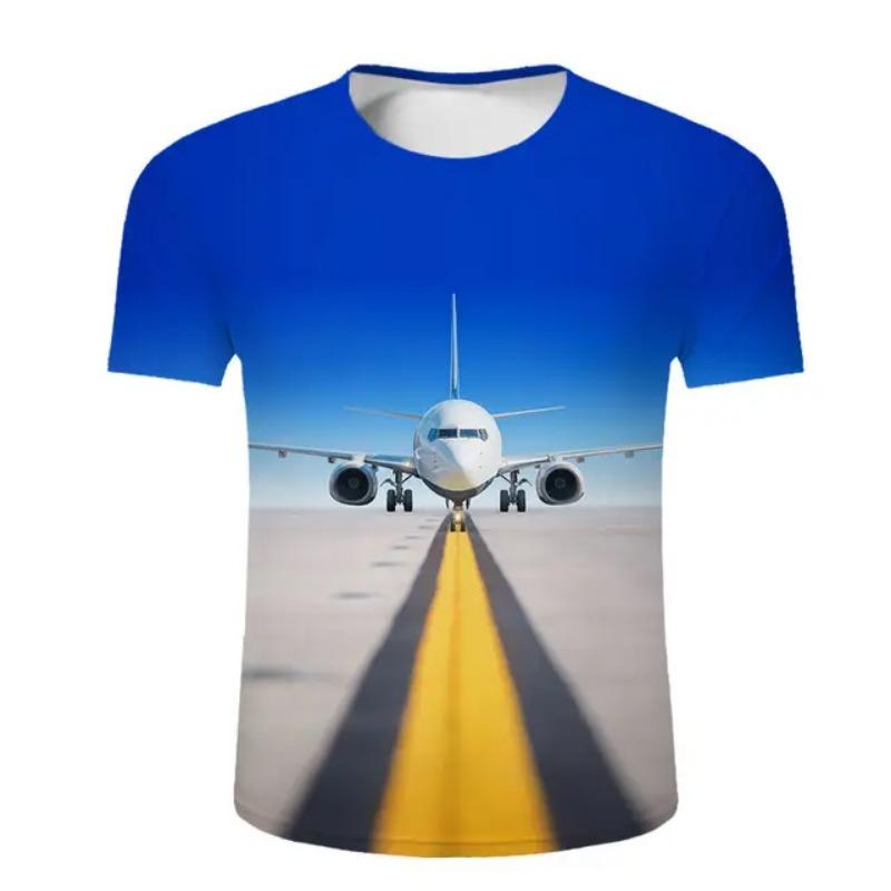 3D Printed T-shirt for Boys and Girls, Fun T-shirt, Fashionable and Casual Men's Round Neck T-shirt