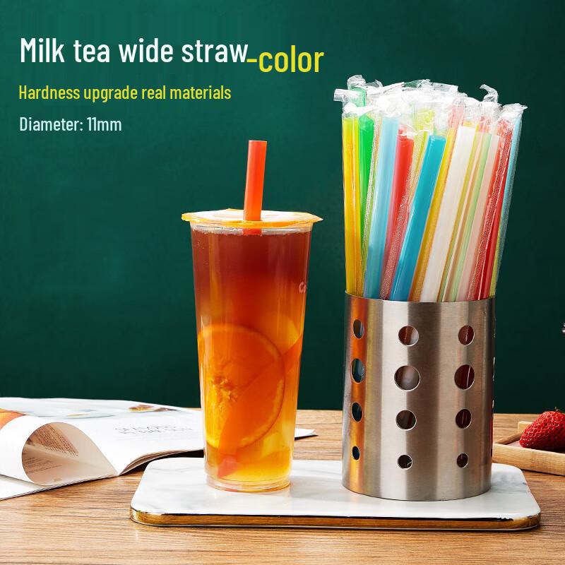 Individually Wrapped Clear Boba Tea Straws