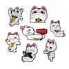 Xiaomi Anime Turbo Granny Cat Collection Enamel Pin Lucky Cat Reading Fierce Cat Holding A Red Hair Dryer Brooch Bag Badge Jewelry Gift