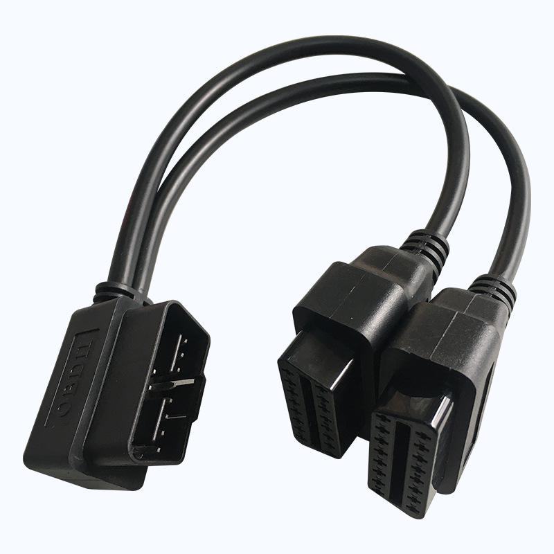 OBD2 Dual Port Extension Cable for Car Diagnostics