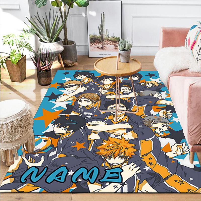 Custom 1Pc Haikyuu Team Spirit Rug Office Carpet Indoor Outdoor Entrance Doormat Nonslip Soft And Comfortable Living Room D291589