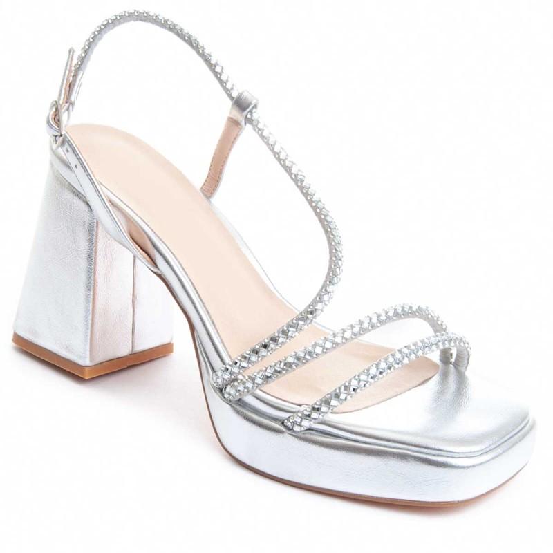 Sandalia De Tacón Para Mujer.  Montevita  Festsand5  88522