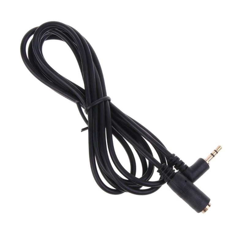 

2.5mm Male to 2.5mm Female Jack 90 Right Angled Male To Female Audio Adapter Speaker Cable Cord Jack for Headphone