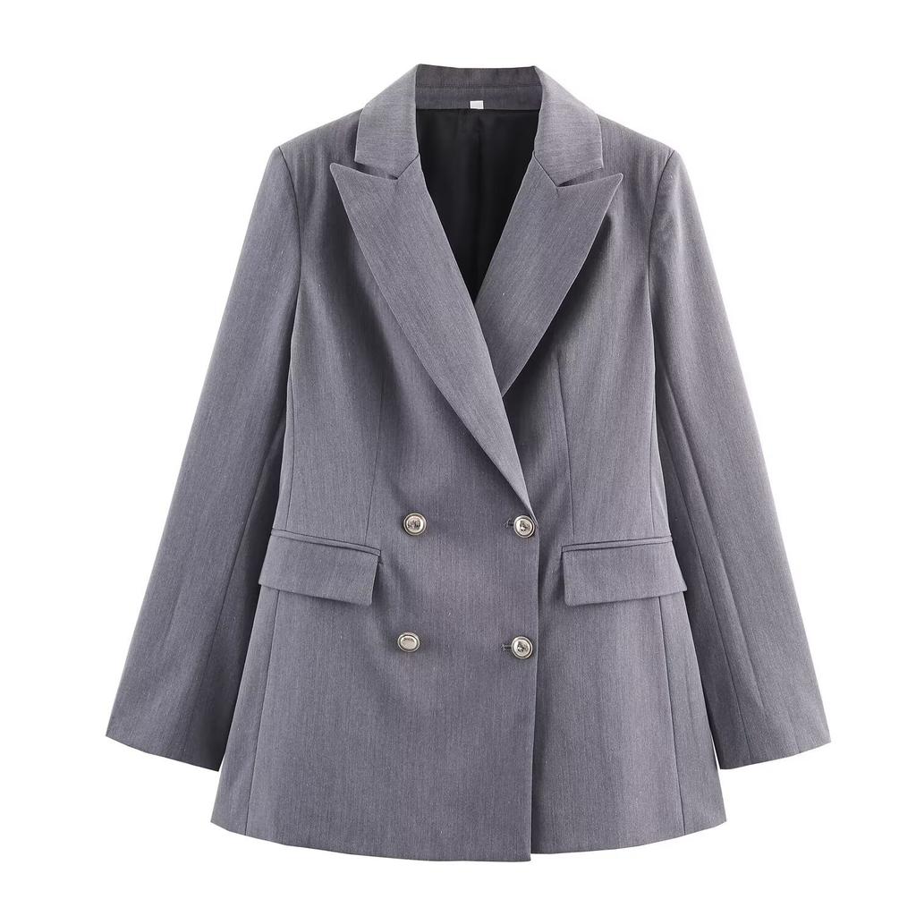 European and American cross-border women's clothing wholesale women's double-collar blazer sets