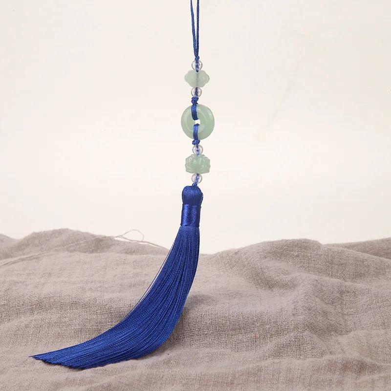 2Pcs Imitation Chinese Knot Tassels DIY Curtain Clothes Bag Craft Supplies Classical Style Tassel Pendant 13cm Beaded Fringe