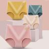 Cotton High-waist Girls Breathable Lingerie Graphene Crotch Panties Women Underwear Seamless Briefs