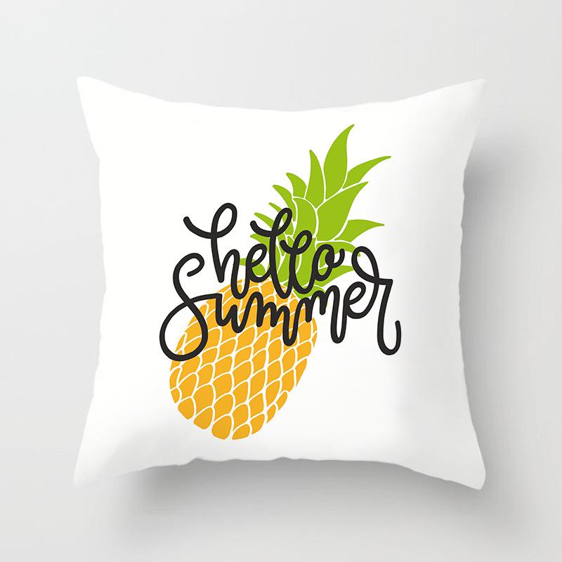 Ins Home Cartoon Plant Digital Printing Car Pillow Cushion