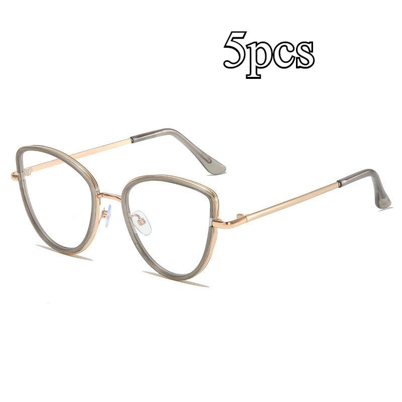New Fashion Cat Eye Women Anti Blue Light Eyeglass Imported High Quality Brand Anti Radiation Eyeglasses/Replaceable Len