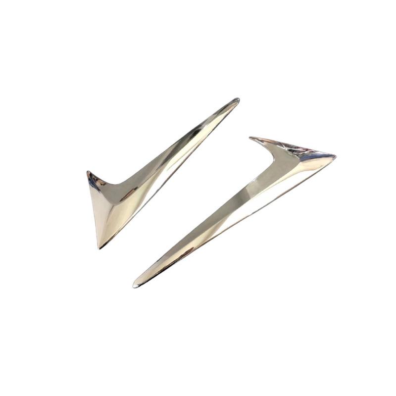 For Mazda CX-8 CX8 2016 2017 2018    Sticker Ornament Rear Tail Spoiler Side Triangle Molding Window Bezel Trim 2PCs