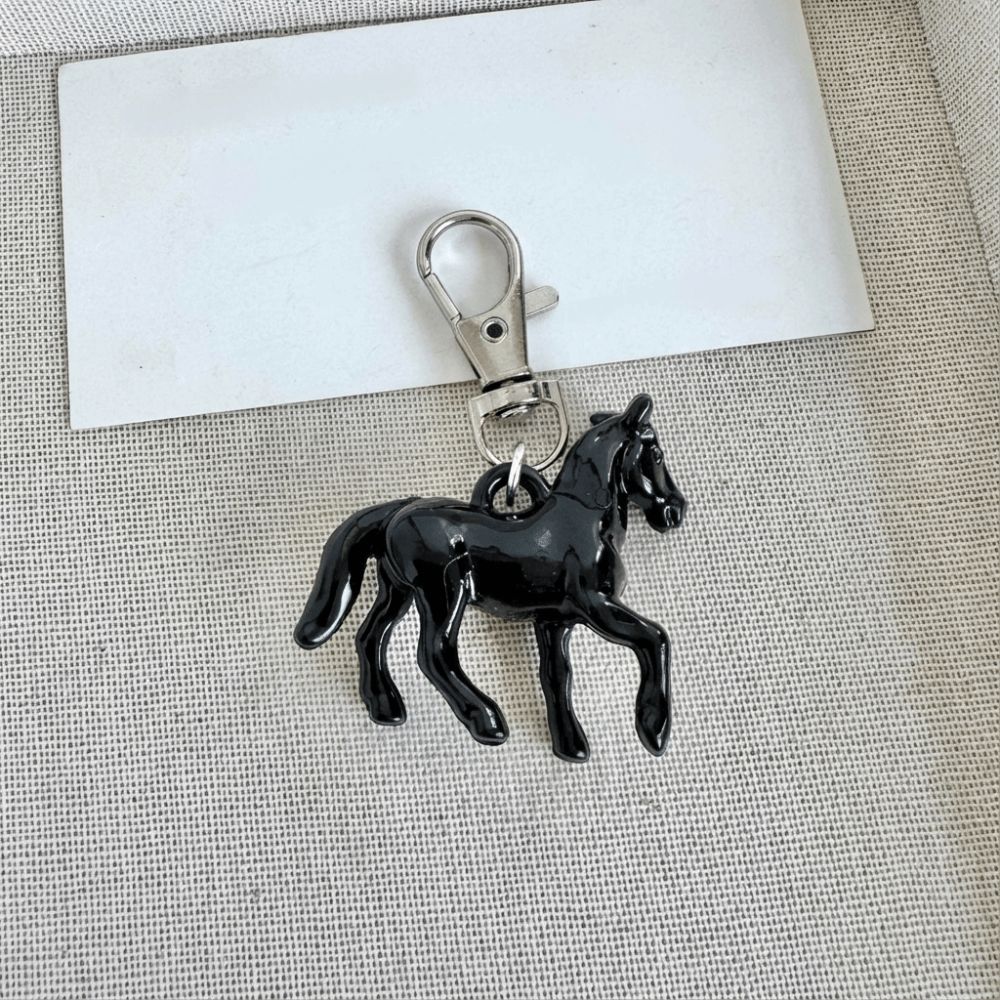 Mini Animal Key Ring Creative Car Key Chain Zodiac Horse Keychain Backpack Decoration