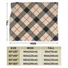 Yellow Tartan Soft Warm Blanket Children Plush Throw Blanket Novelty Couch Bed Flannel Bedspread Sofa Bed Cover