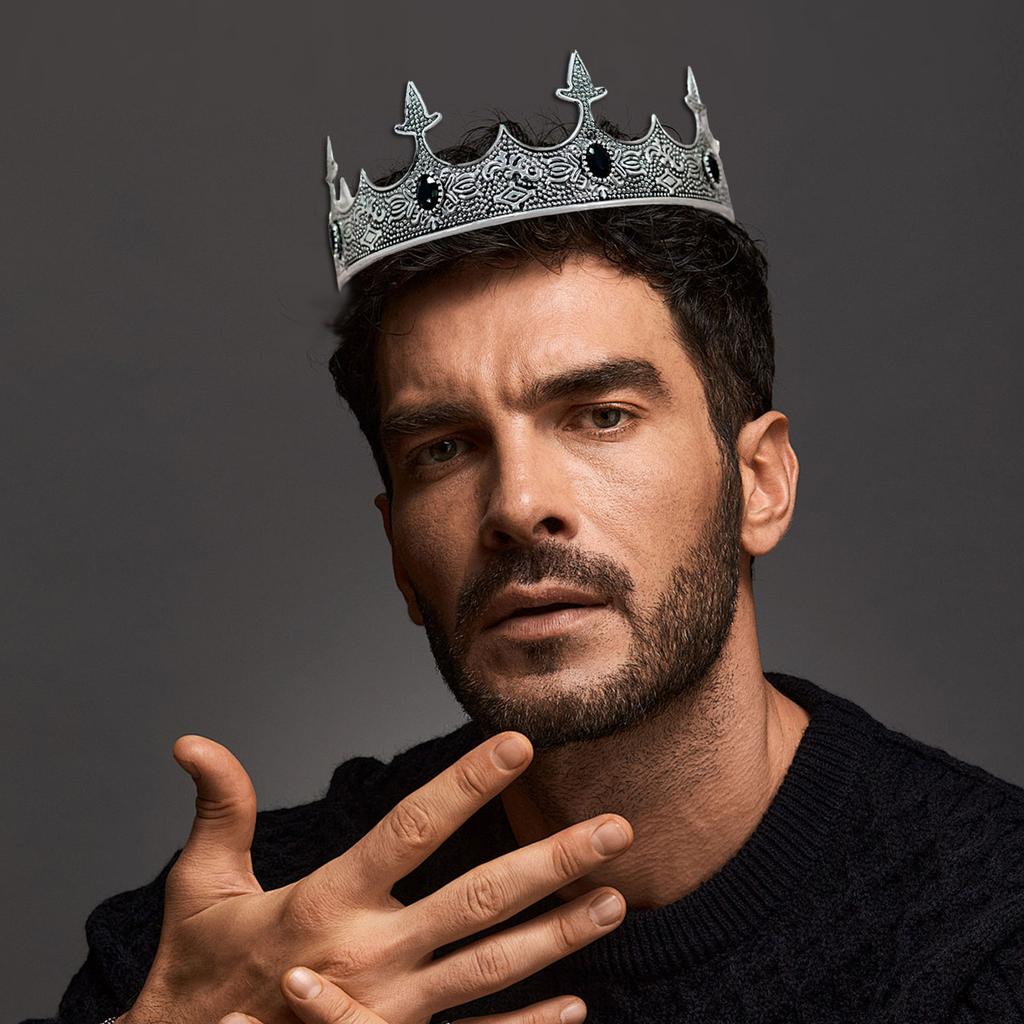 Elegantes Herren-Kopfschmuck-Diadem-Krone-Haarband für Cosplay und besondere Anlass-Themenveranstaltung-Verkleidung-Haarband