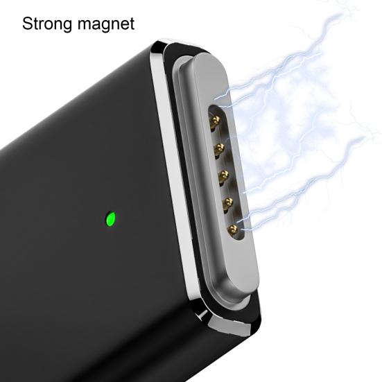 Adapter Type-C Female To 5pin High Power Output 100W Sensible LED Indicator Light Converter for MacBook/Pro/Air