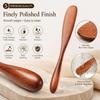 Phoebe Wood Butter Spreader Japanese Style Flat Thin Blade for Jam Cheese Toast Smooth Polished Handle Kitchen Gift Rustic 1