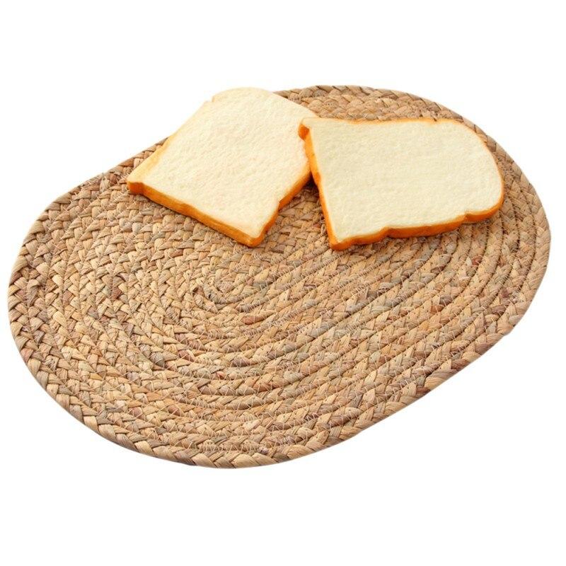 Set di 6 tovagliette rotonde in tessuto da 18 cm, tovagliette lavabili