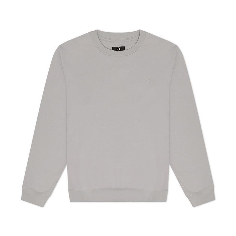 New Converse Sweatshirt Unisex Gray 10027307-A01