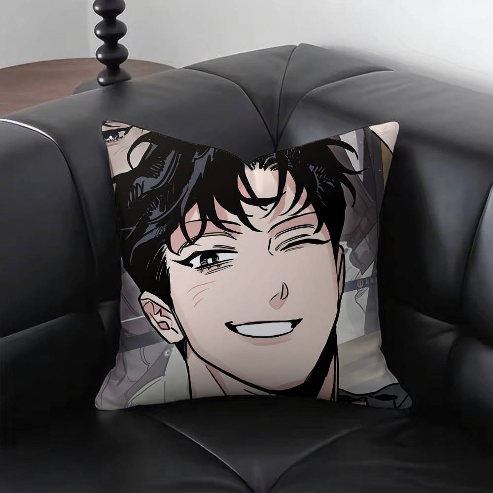

Korean BL Manhwa Roses And Champagne Pillow Case Fashion Square Pillowcase Bedroom Sofa Room Ins Decoration Leisure 40x40cm16x16in