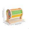 Wooden Drum with Animal Panels Learning Toy Safe for Mouthing Playroom