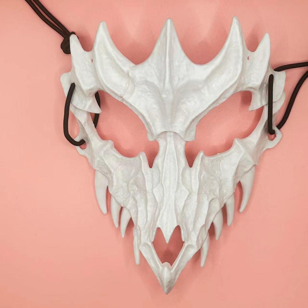 Halloween Monster Masks: Dragon, Tiger, Werewolf, Skeleton, Ghost.
