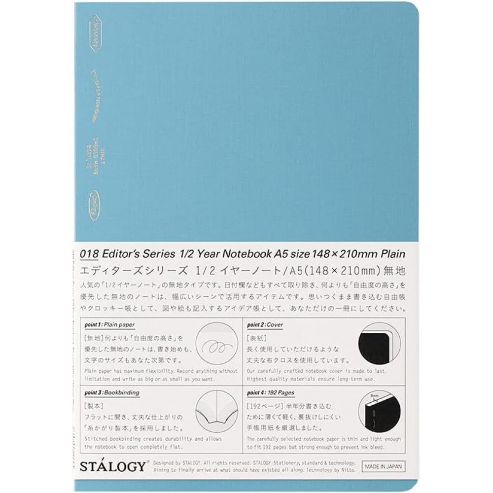 Nitoms Stalogy Блокнот 1 2-летний Блокнот A5 Обычный Синий S4145 Синий Однотонный 1 2-летний Блокнот